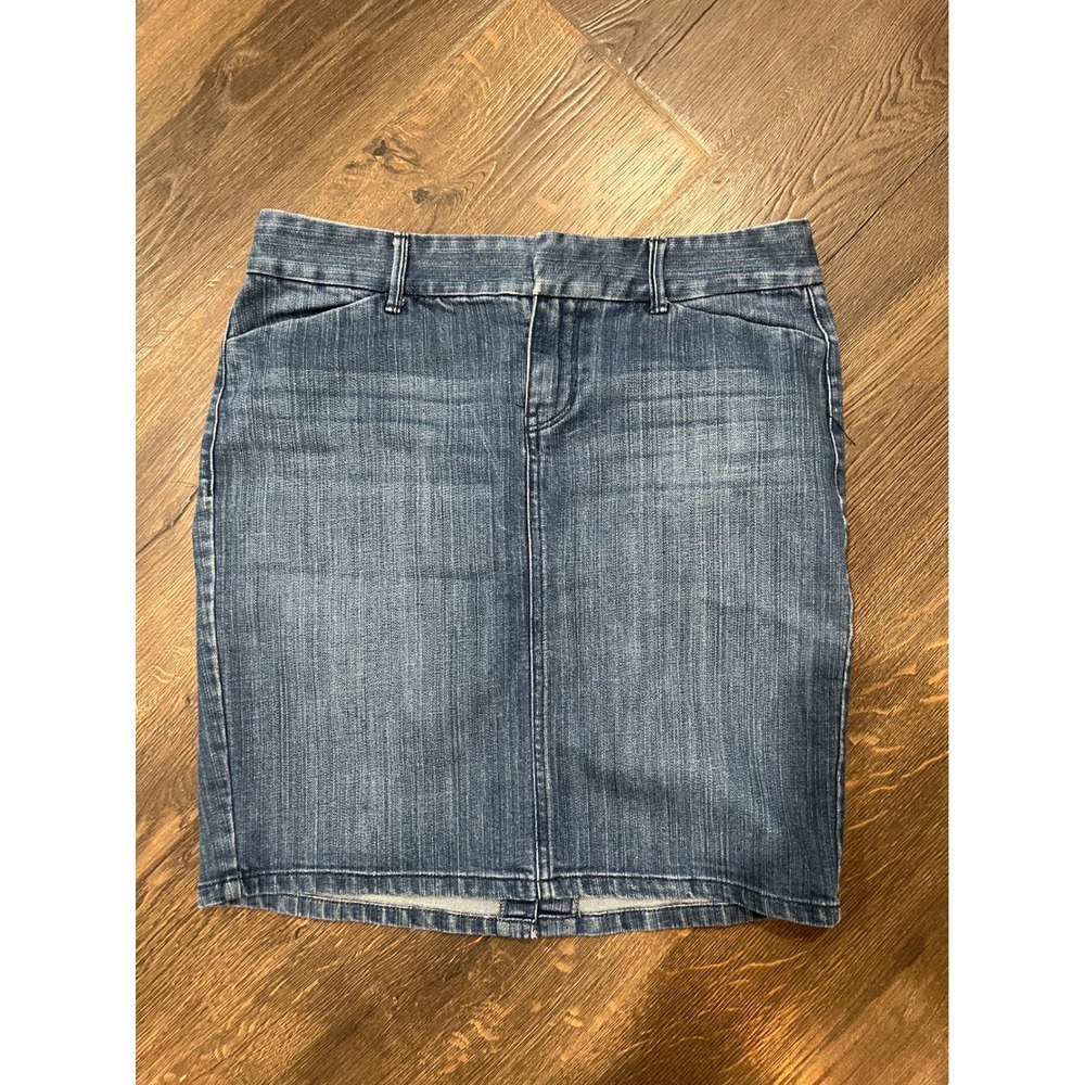OLD NAVY Womens Denim Pencil Skirt Blue Classic Fit Knee Length Size 6‎